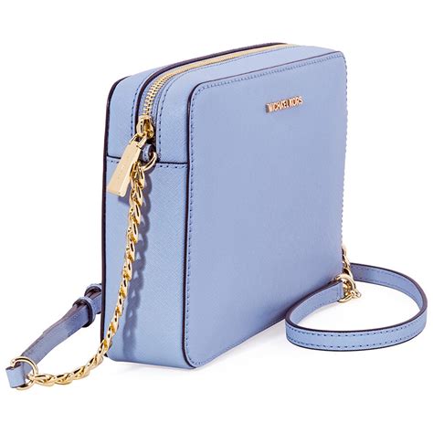 michael kors saffiano leather pale blue jet set